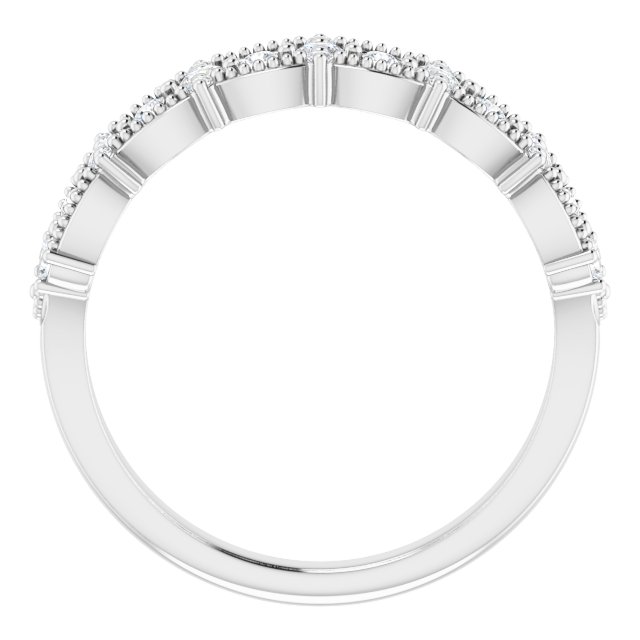 Platinum 1/3 CTW Diamond Stackable Ring